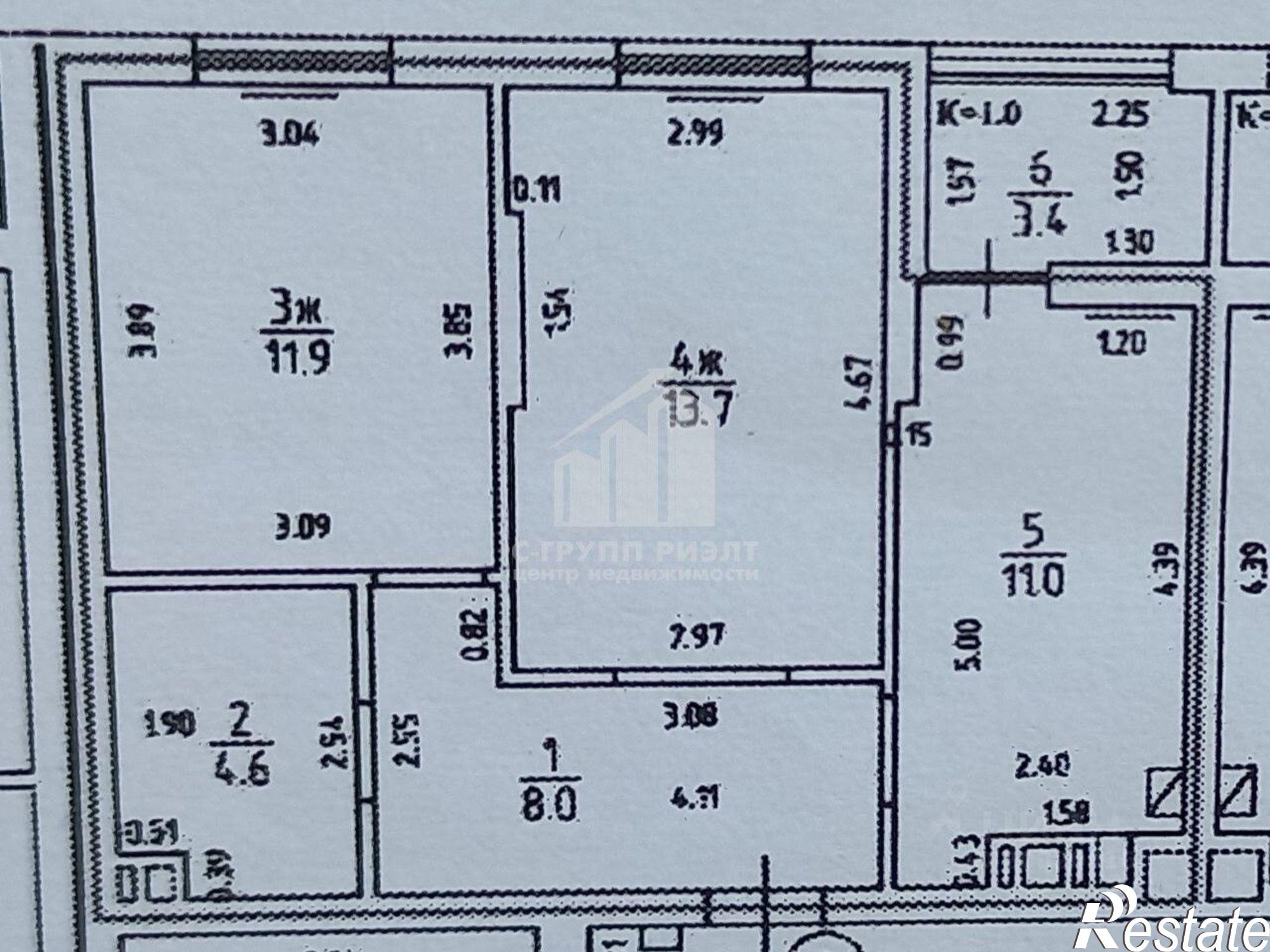 Купить квартиру за 9 195 000 рублей на Мирная улица, 1