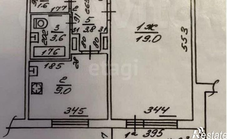 1-комн квартира Зелёная улица, 19,  д. 19