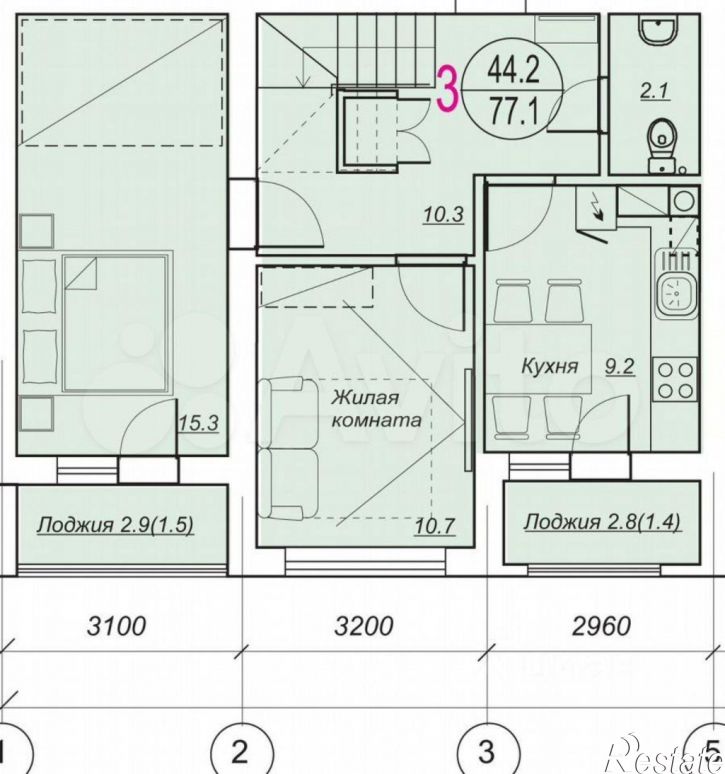 3-комн квартира улица Докука, 27A,  д. 27A