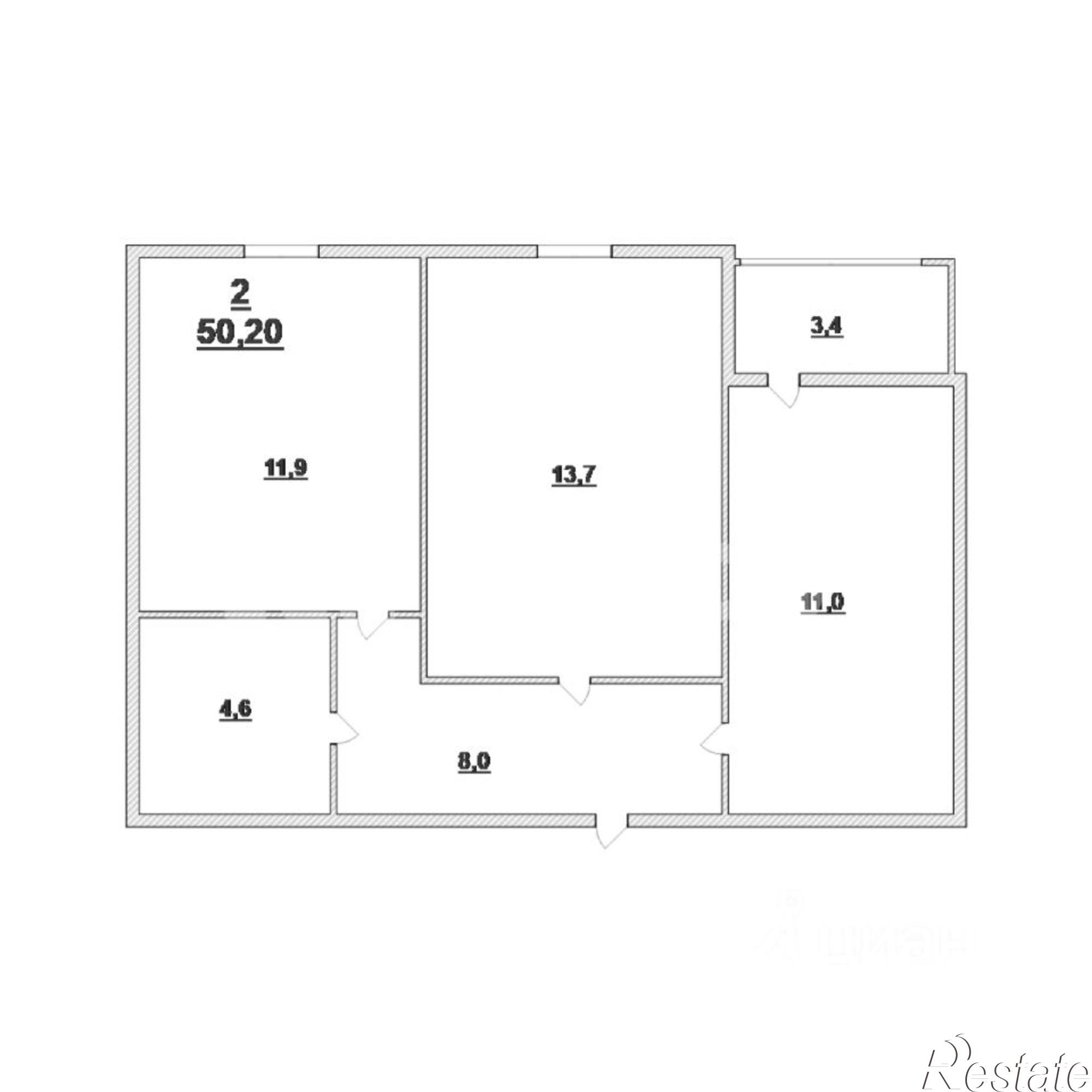 Купить квартиру за 9 195 000 рублей на Мирная улица, 1