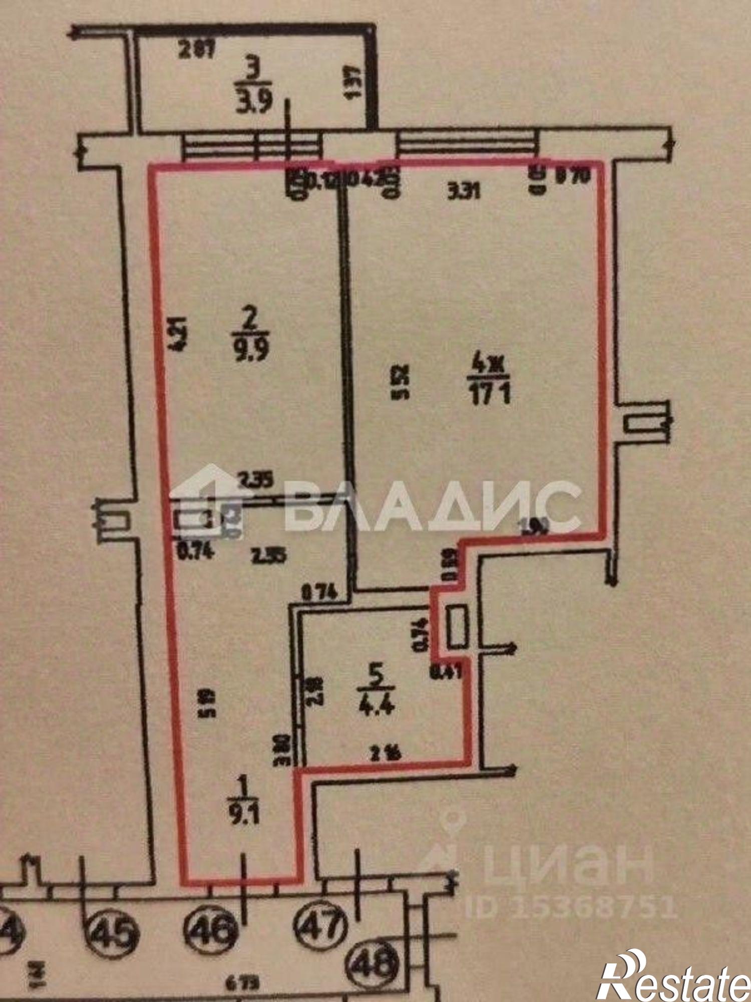 Купить квартиру за 6 250 000 рублей на Елизаветинская улица, 9