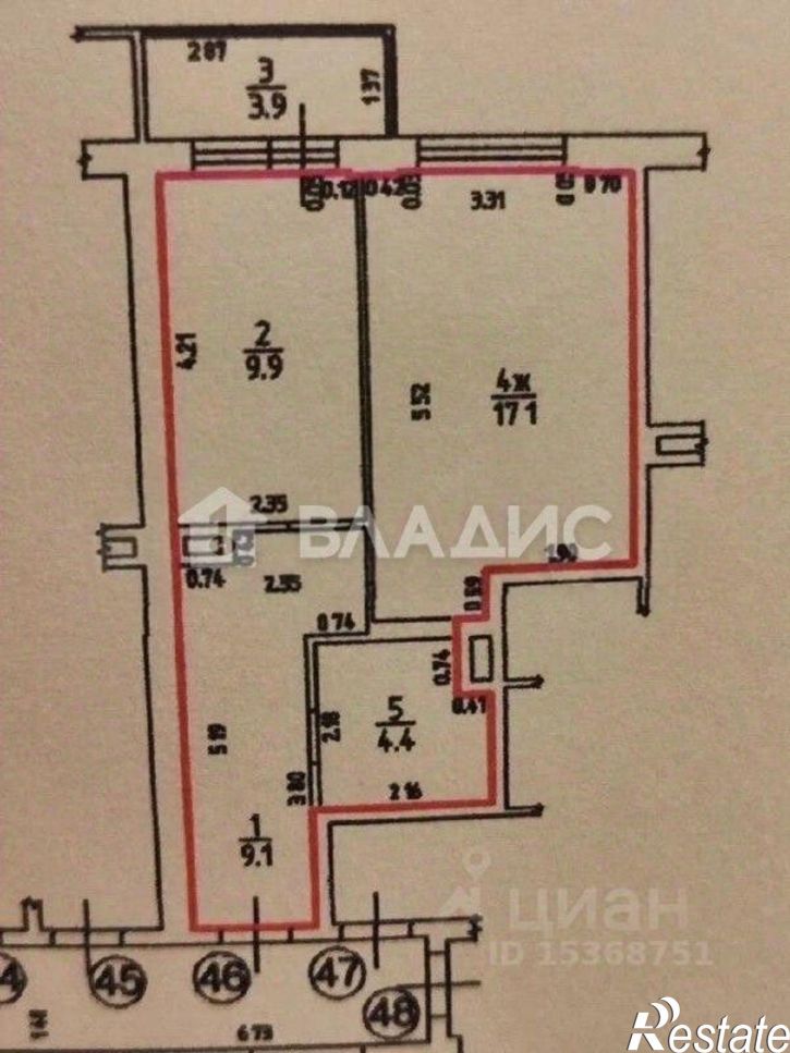 1-комн квартира Елизаветинская улица, 9,  д. 9