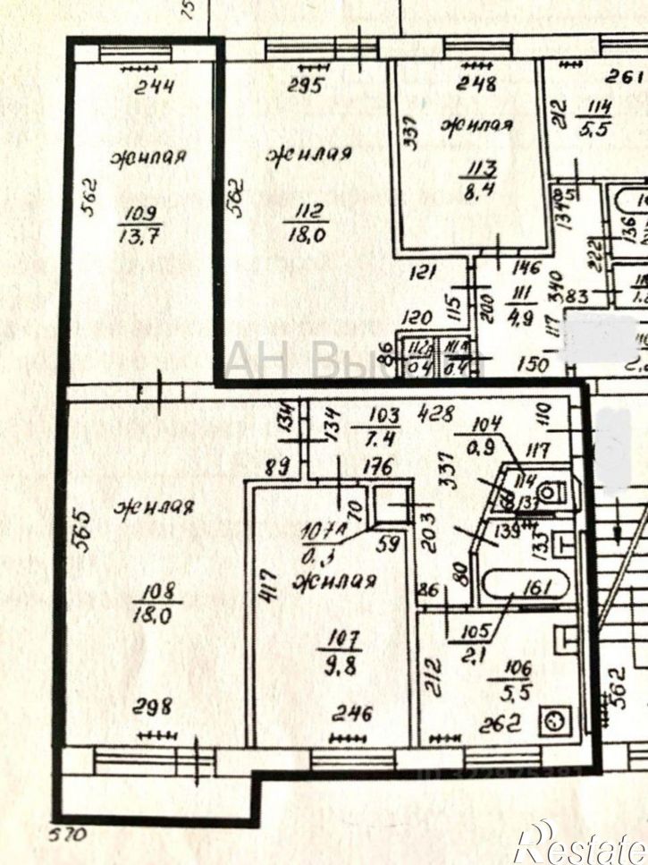 3-комн квартира Дунайская улица, 6,  д. 6