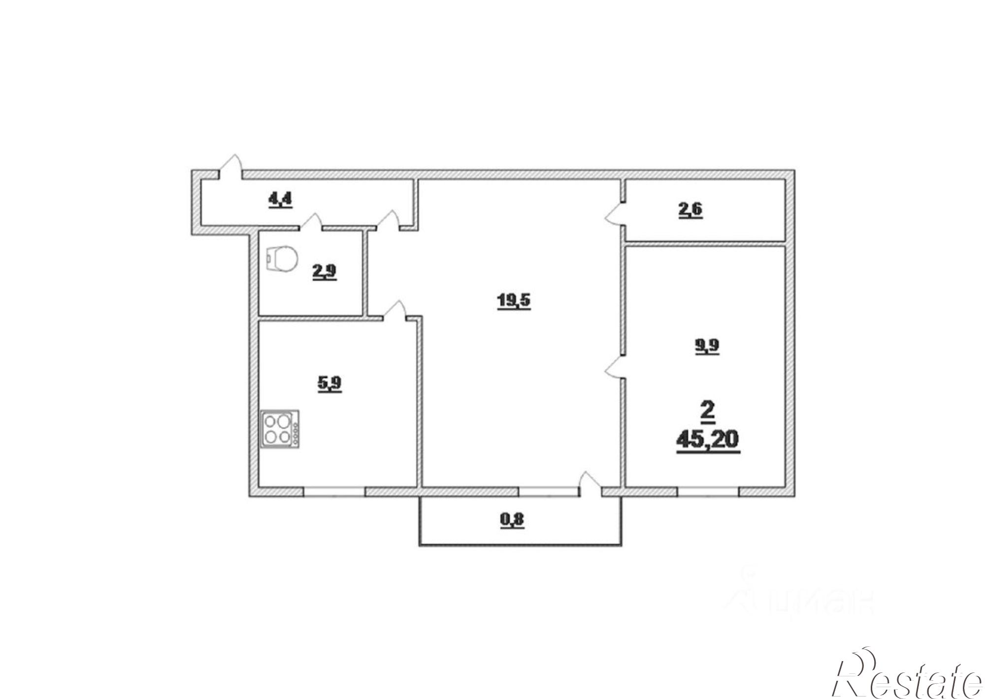 Купить квартиру за 6 000 000 рублей на Пролетарская улица, 49