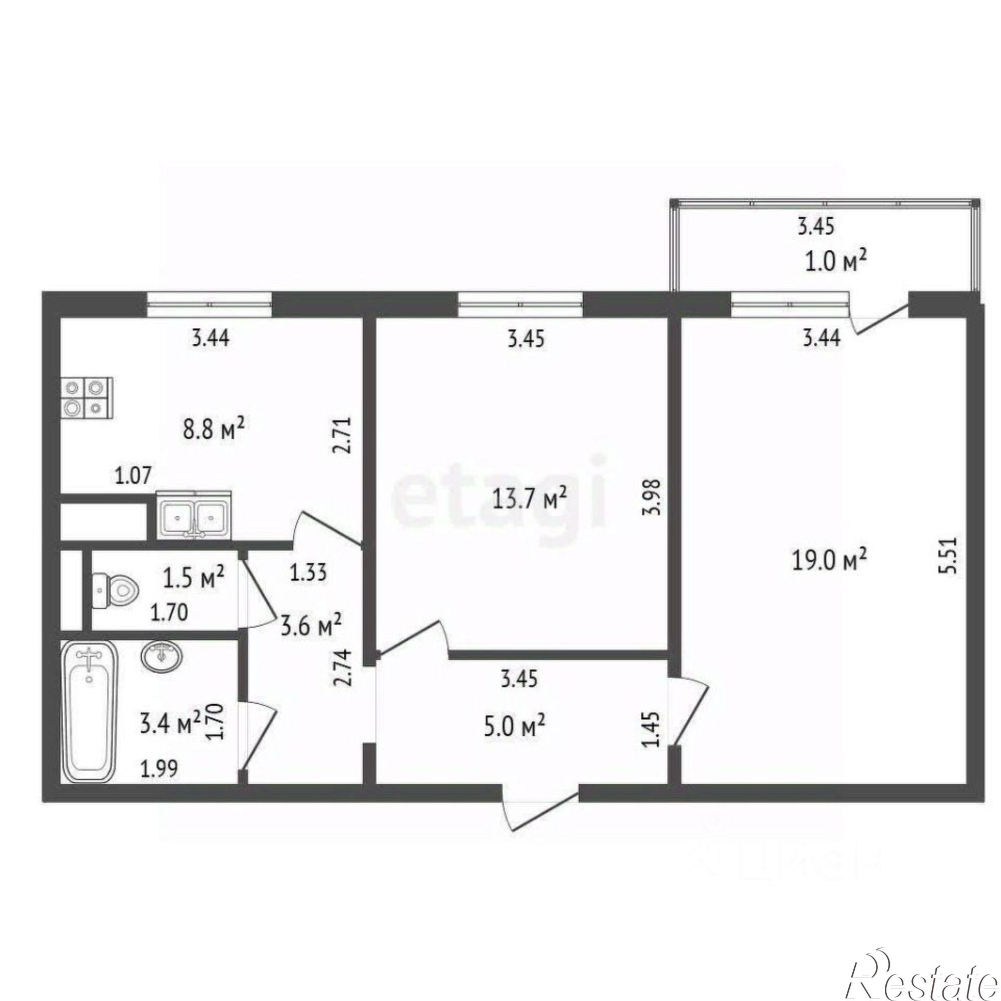 Купить квартиру за 6 700 000 рублей на улица Юрия Маточкина, 5