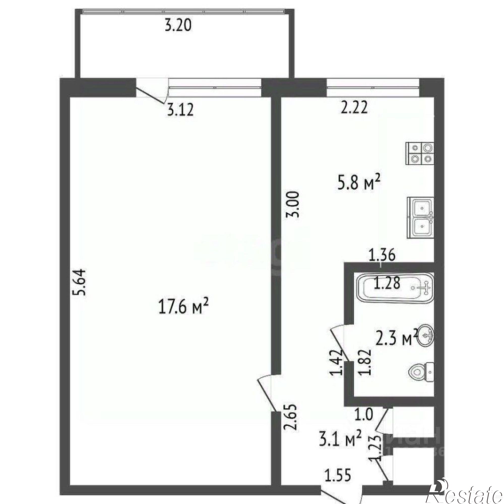 Купить квартиру за 3 750 000 рублей на Тихорецкая улица, 45