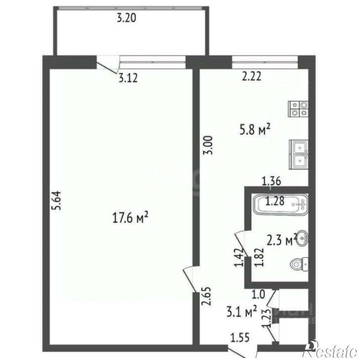 2-комн квартира Тихорецкая улица, 45,  д. 45