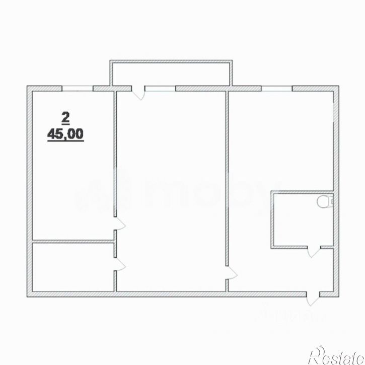 2-комн квартира Киевская улица, 52,  д. 52