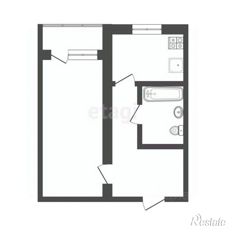 1-комн квартира