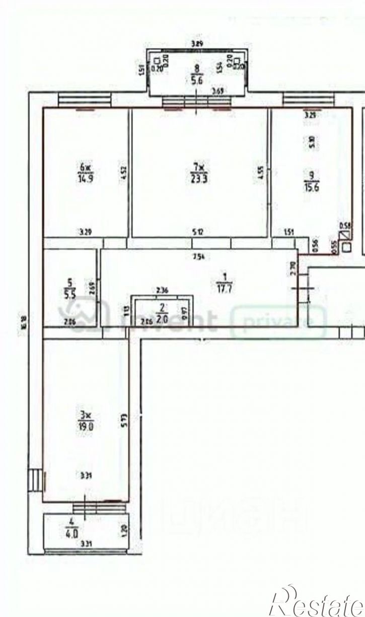 3-комн квартира улица Льва Толстого, 16А,  д. 16А