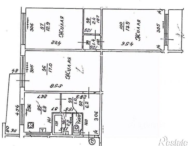 3-комн квартира улица 9-го Апреля, 50А,  д. 50А