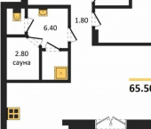 1-комн, 66 кв м, этаж 8/13 улица Молодой Гвардии, 36