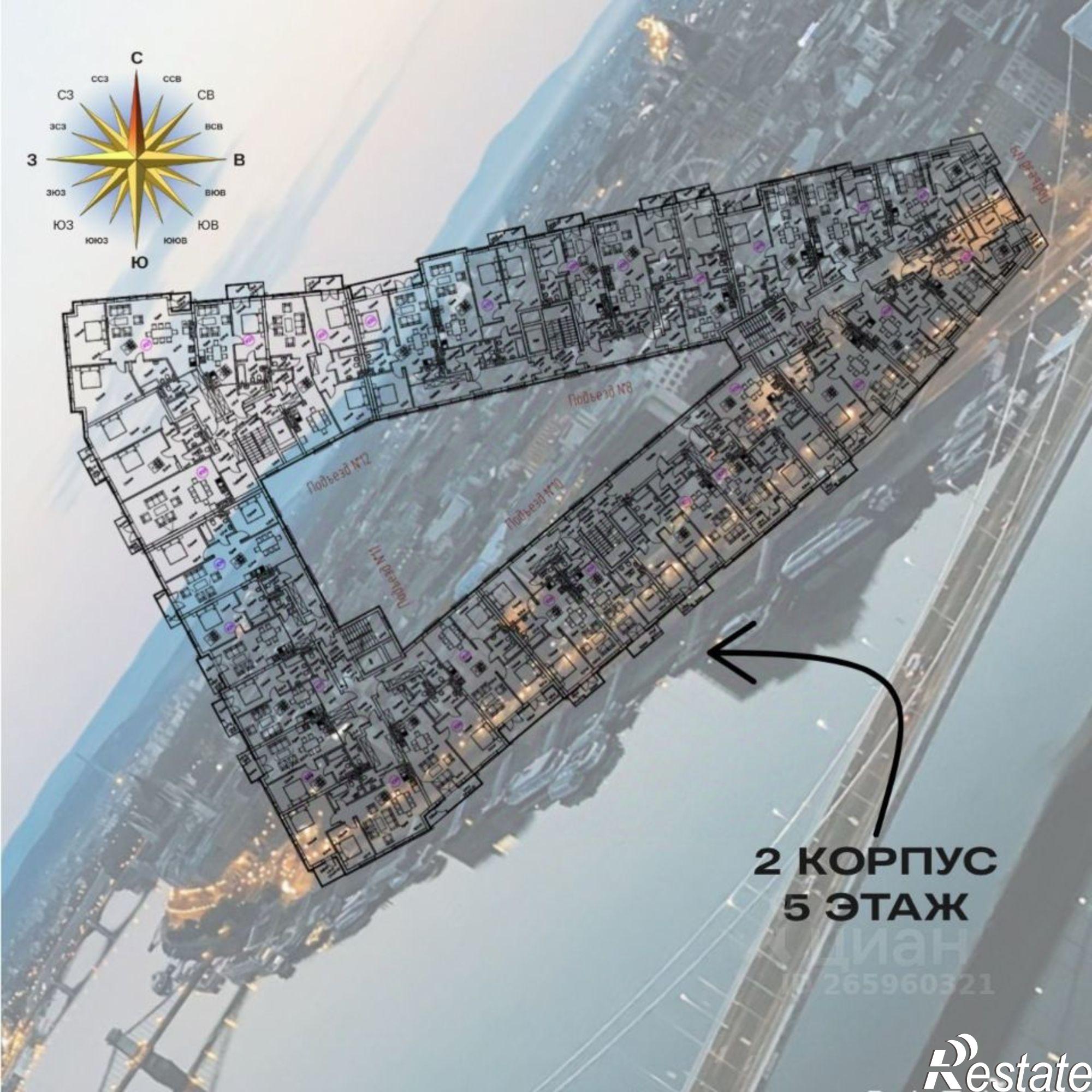 Купить квартиру за 17 481 600 рублей на ул Октябрьская, 12