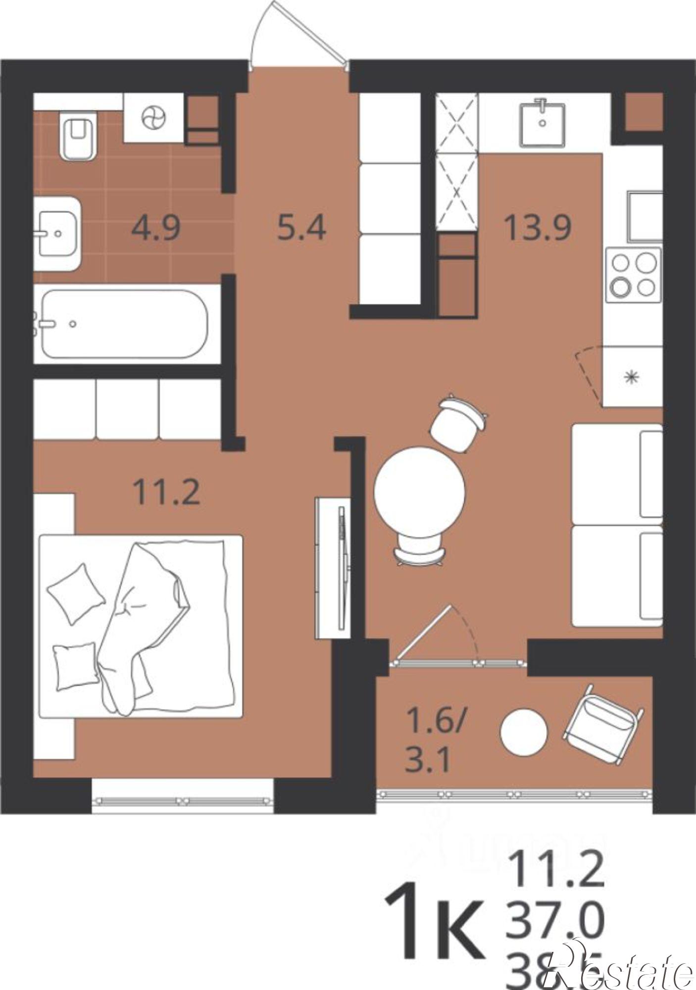 Купить квартиру за 7 067 000 рублей на улица Александра Невского, 7Б