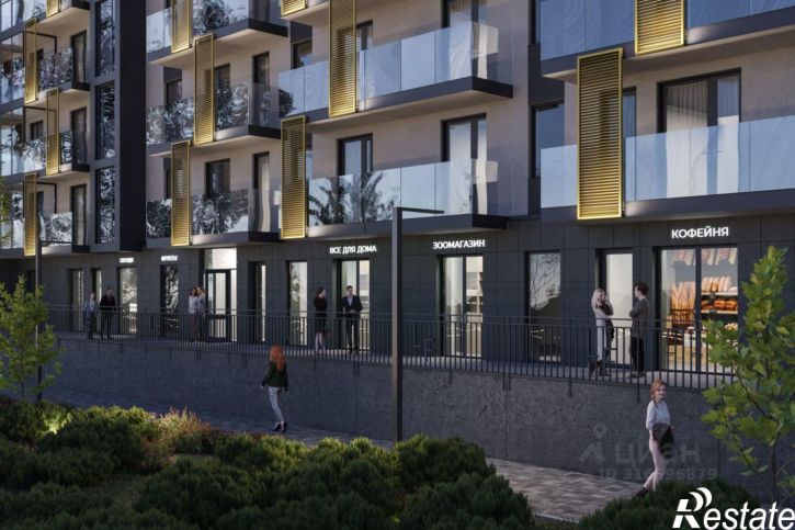 1-комн квартира в новом доме улица Лейтенанта Яналова, 2А,  д. 2А