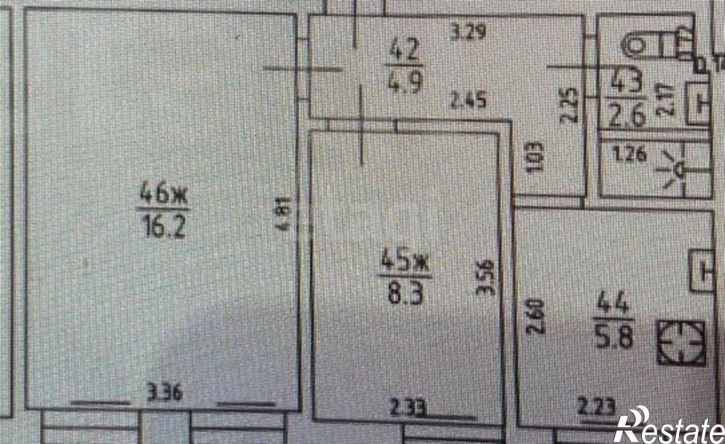 2-комн квартира ул Судостроительная, 60,  д. 60