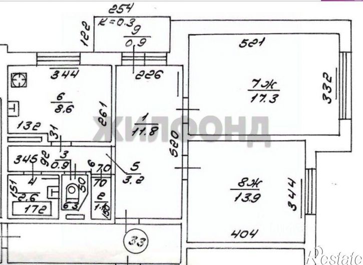 2-комн квартира ул У.Громовой, 105,  д. 105