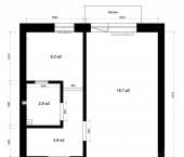 1-комн, 32кв м, этаж 5/5 Батальная улица, 61