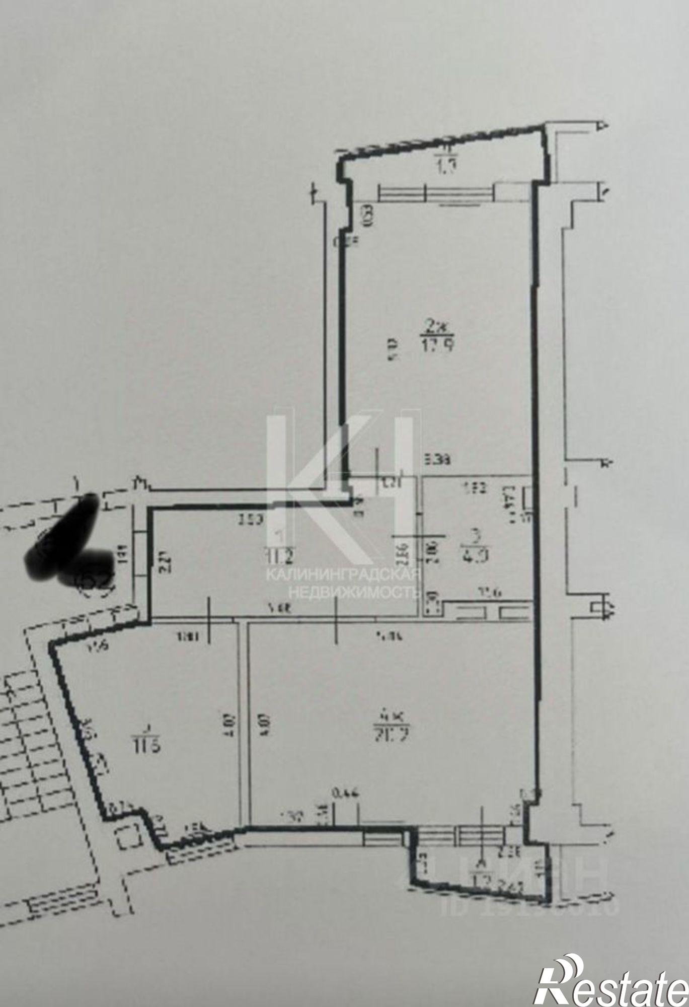 Купить квартиру за 9 500 000 рублей на Орудийная улица, 20В