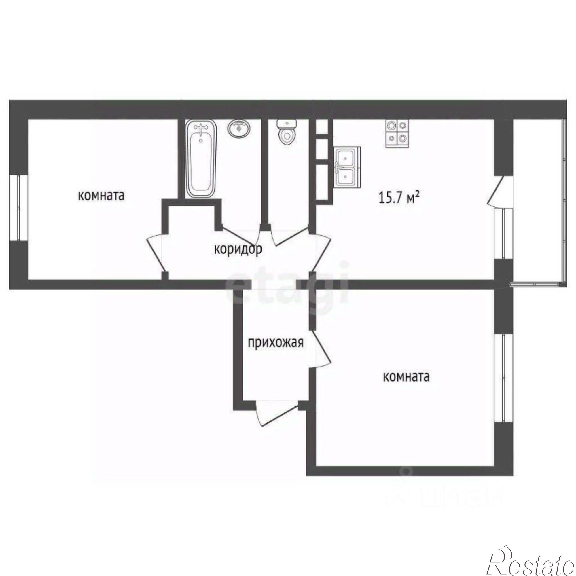 Купить квартиру за 10 800 000 рублей на Елизаветинская улица, 3