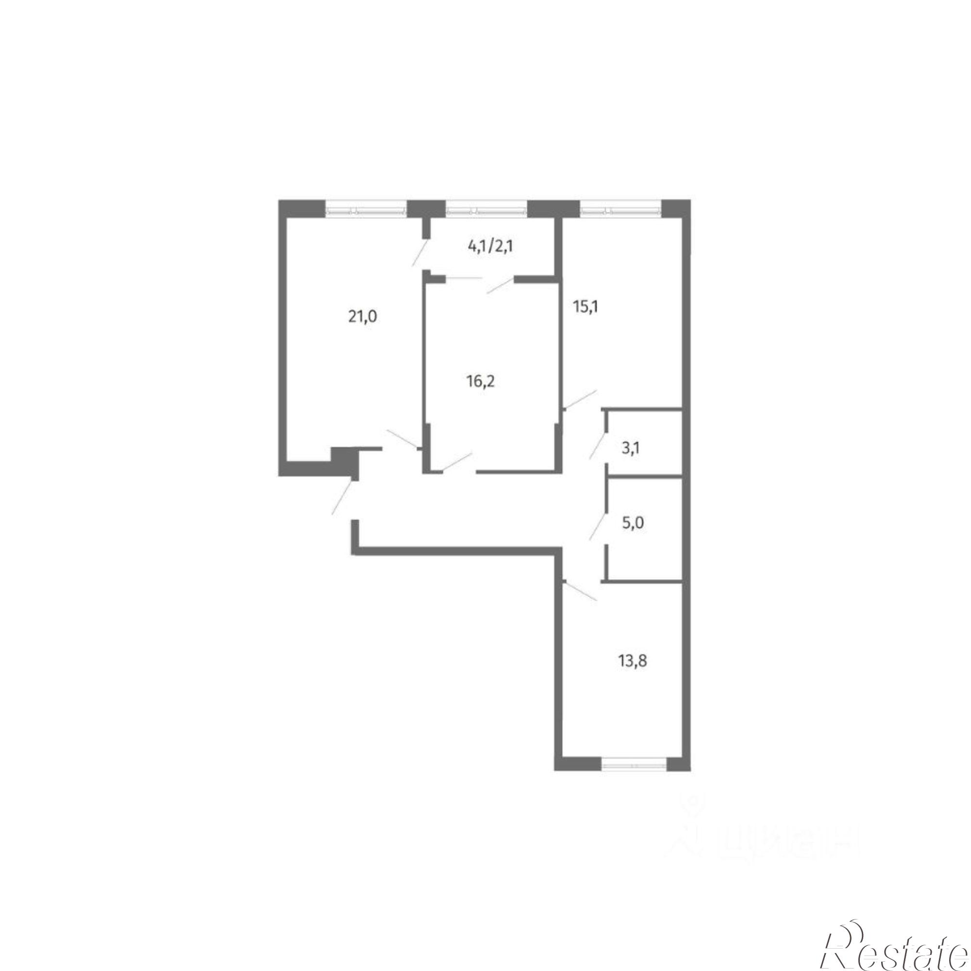 Купить квартиру за 1 498 400 рублей на улица Маршала Борзова, 107