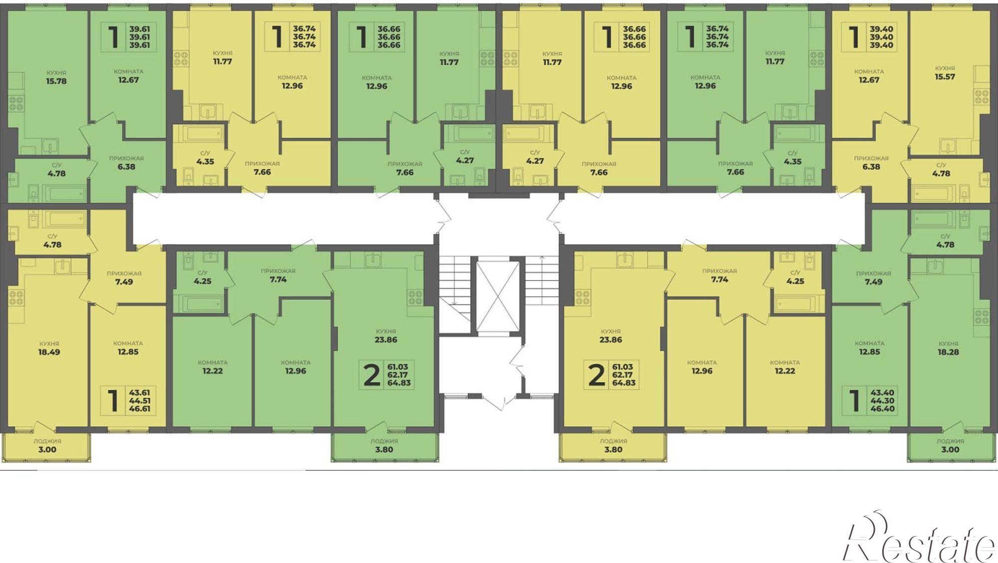 Купить квартиру за 4 252 560 рублей на Интернациональная улица, 18