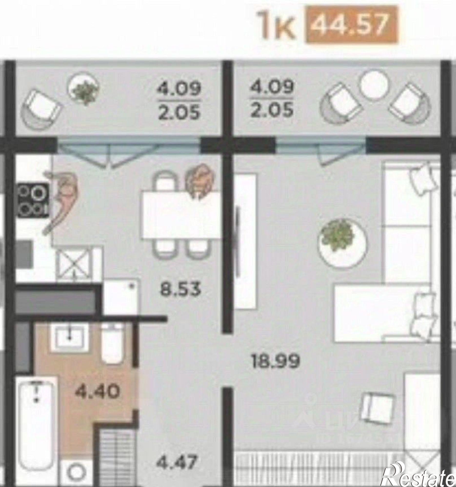 Купить квартиру за 5 700 000 рублей на ул Белгородская, 10