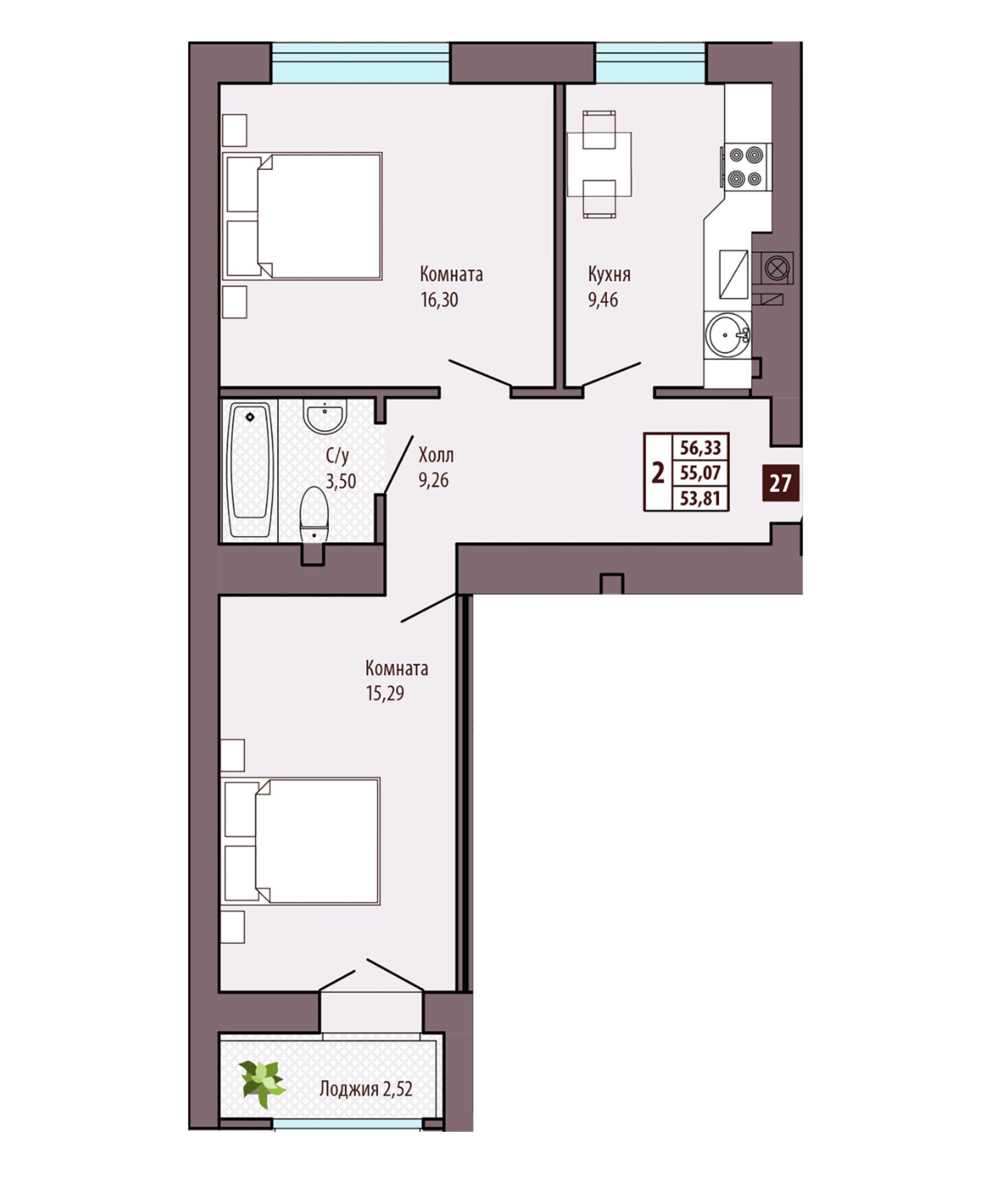 Купить квартиру за 6 600 000 рублей на Иркутская улица, д.6