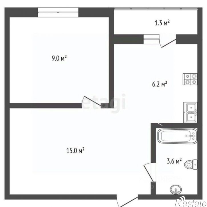 1-комн квартира ул Тихорецкая, 22,  д. 22