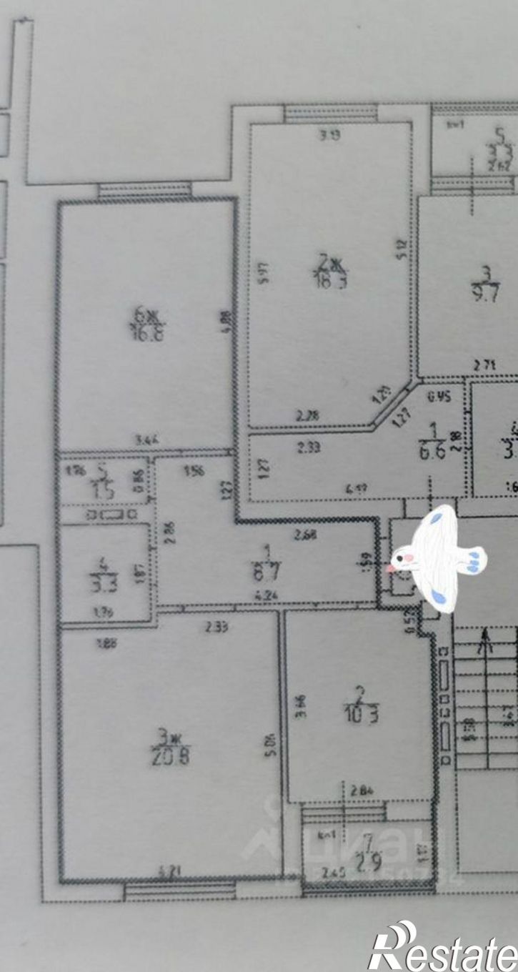 2-комн квартира улица Карташева, 46Ж,  д. 46Ж