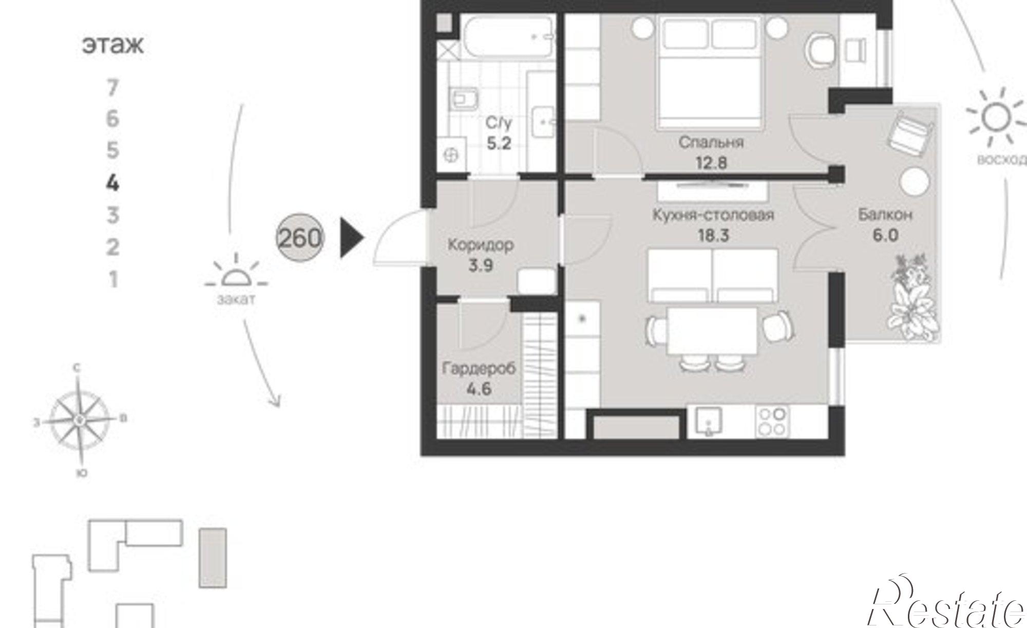 Купить квартиру за 11 740 900 рублей на пр-кт Калинина, 113