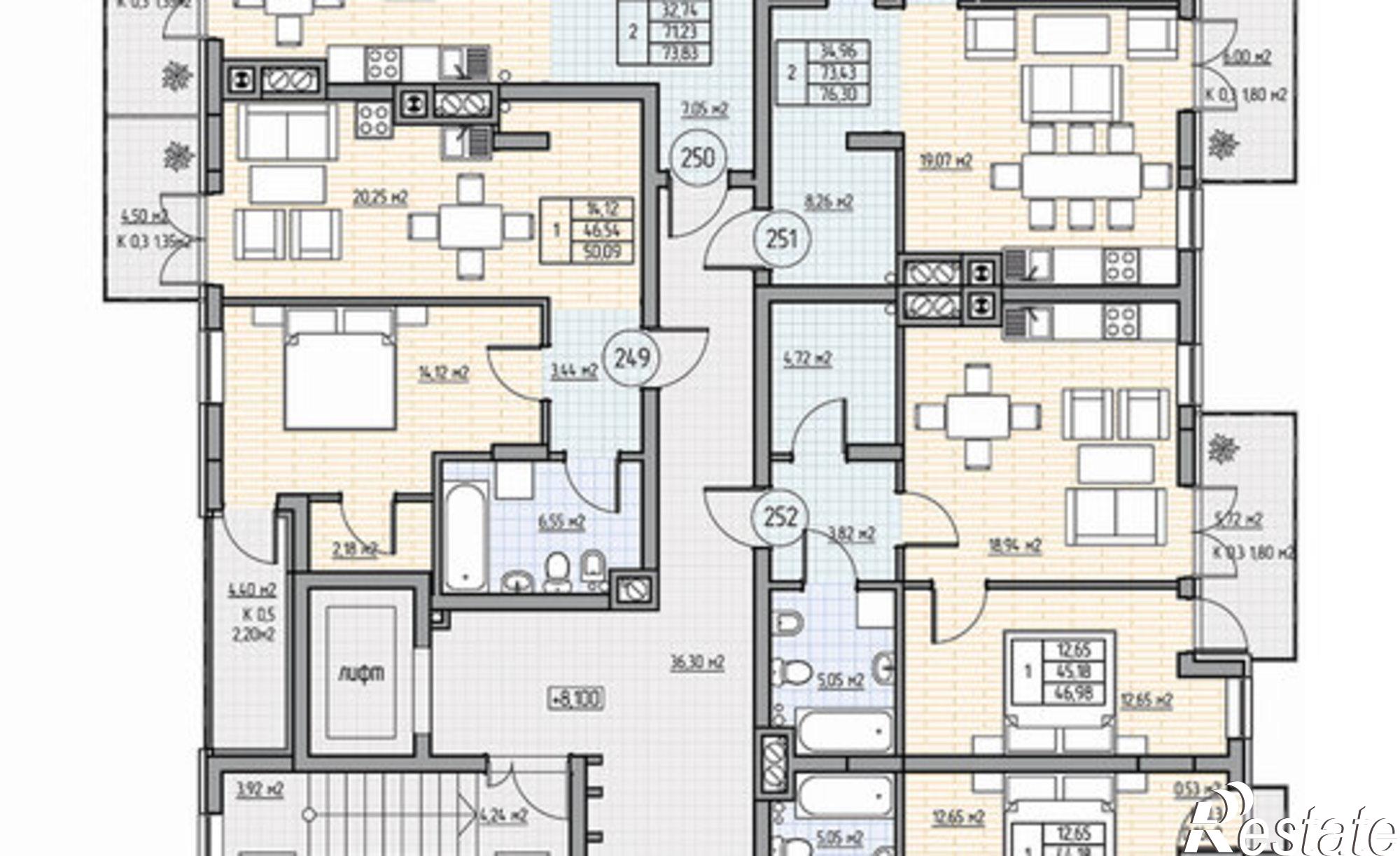 Купить квартиру за 21 231 500 рублей на пр-кт Калинина, 113