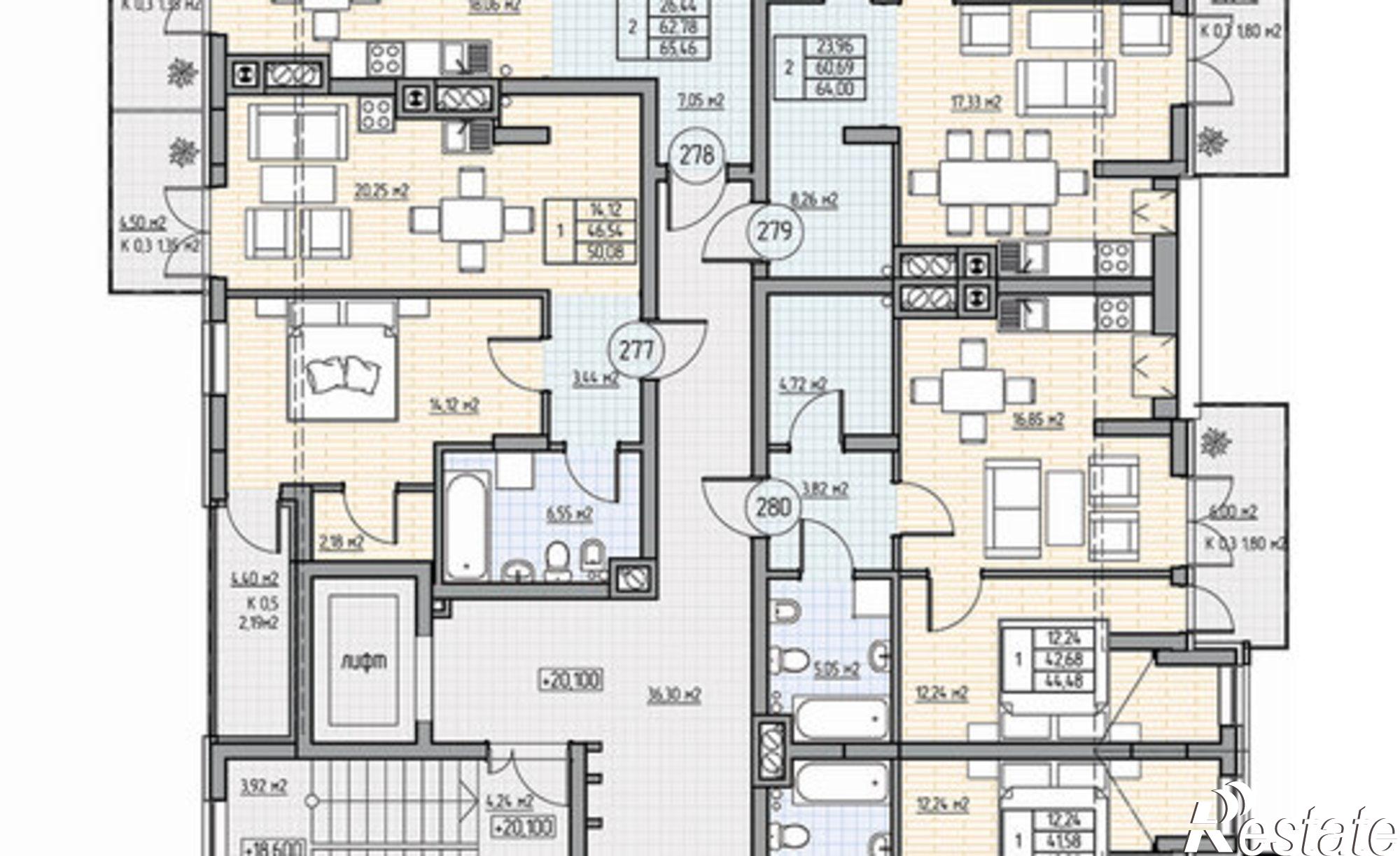 Купить квартиру за 17 822 000 рублей на пр-кт Калинина, 113