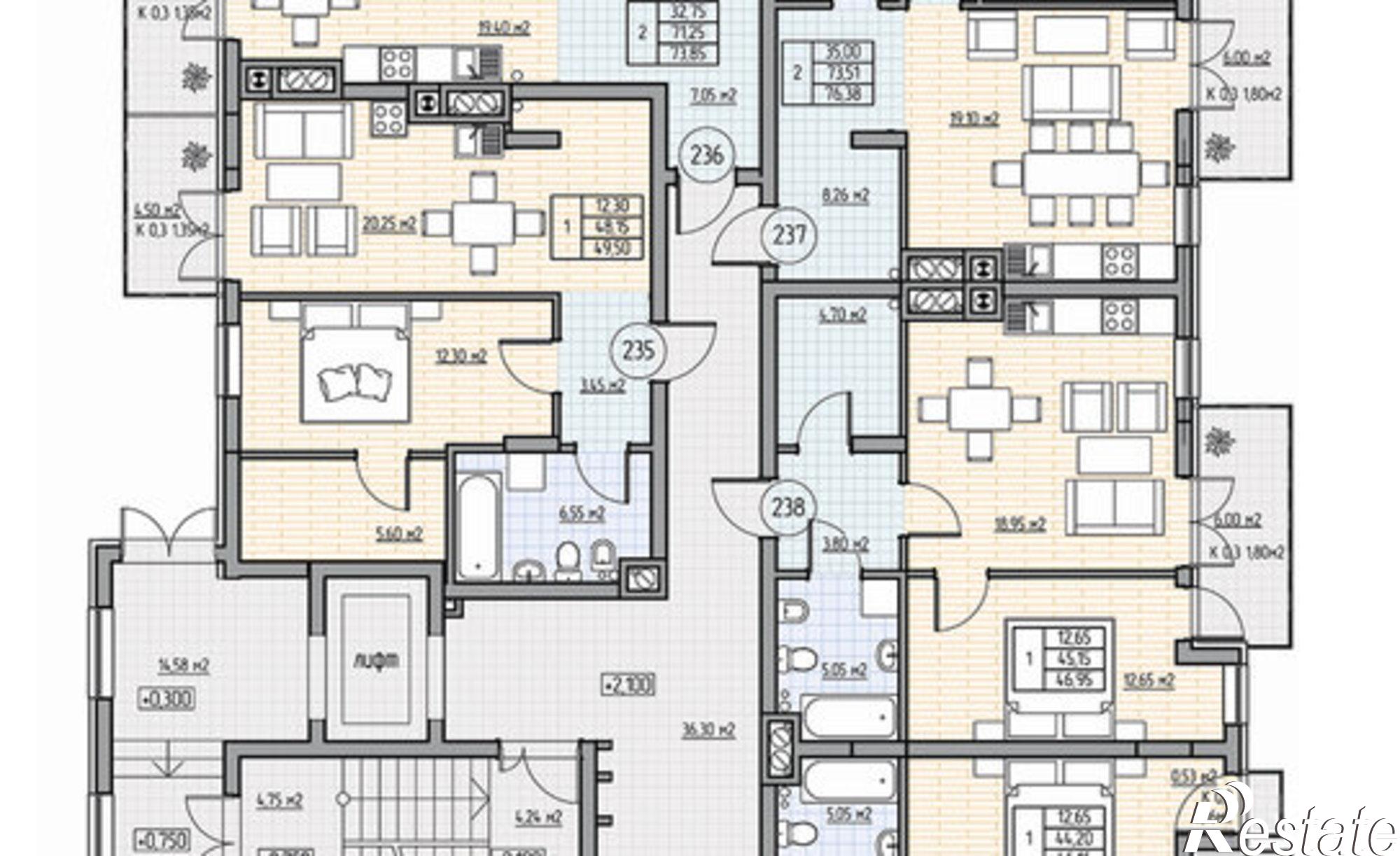 Купить квартиру за 20 360 300 рублей на пр-кт Калинина, 113