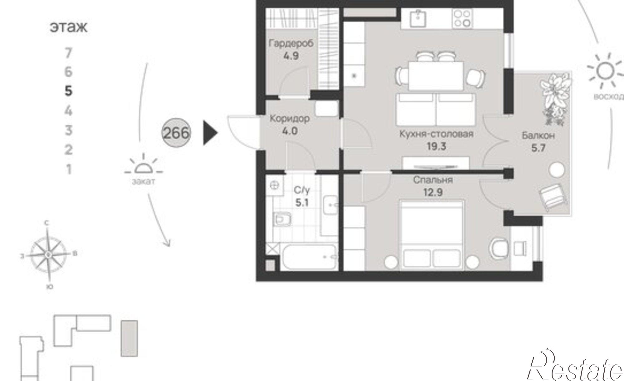 Купить квартиру за 12 065 700 рублей на пр-кт Калинина, 113