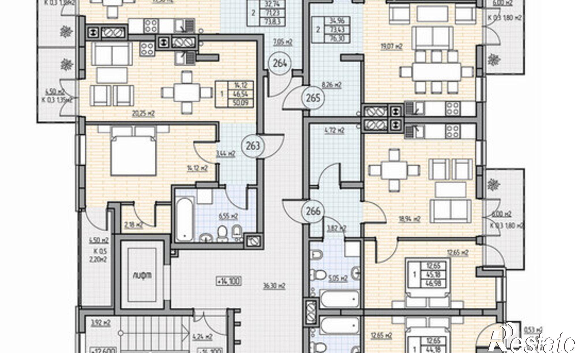 Купить квартиру за 12 065 700 рублей на пр-кт Калинина, 113