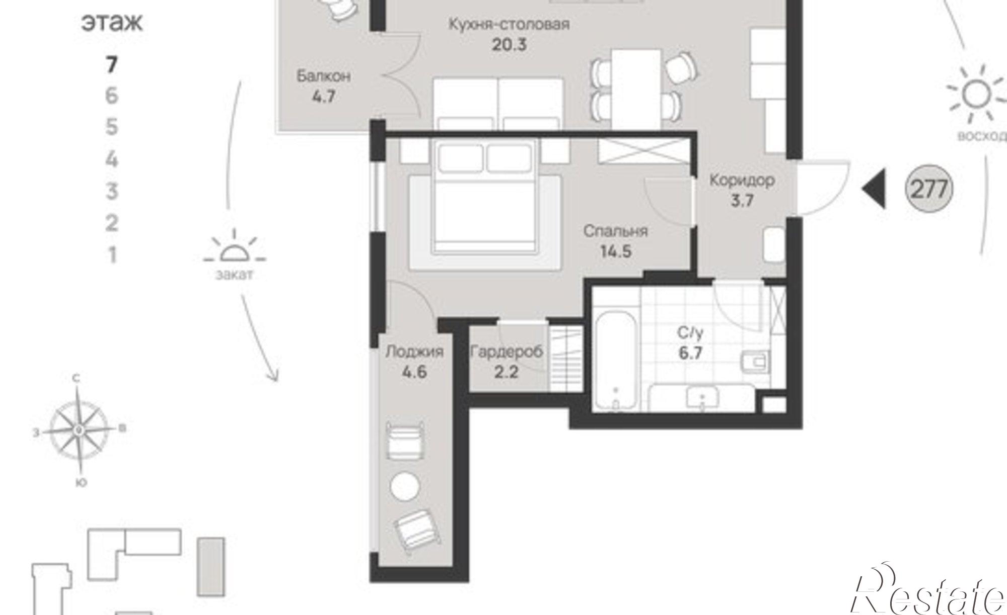 Купить квартиру за 14 657 700 рублей на пр-кт Калинина, 113