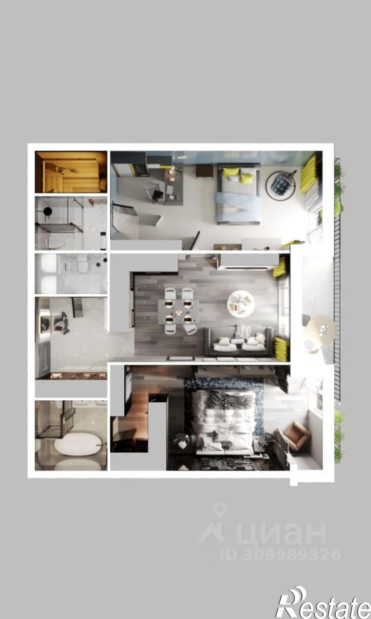 Купить квартиру за 15 762 100 рублей на улица Молодой гвардии, 34к4