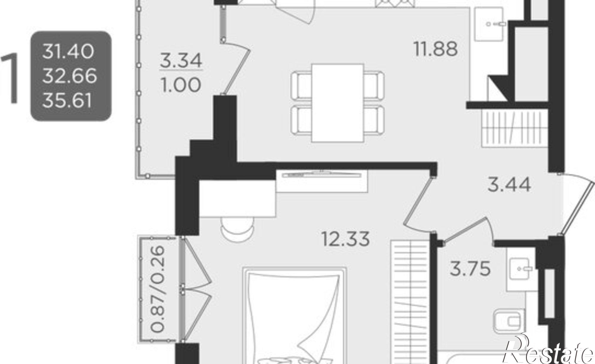 Купить квартиру за 7 360 000 рублей на улица Старшины Дадаева, 55 к2