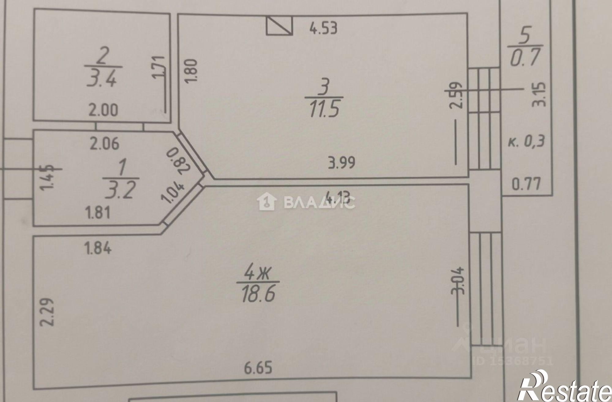 Купить квартиру за 5 400 000 рублей на Кутаисский переулок, 3