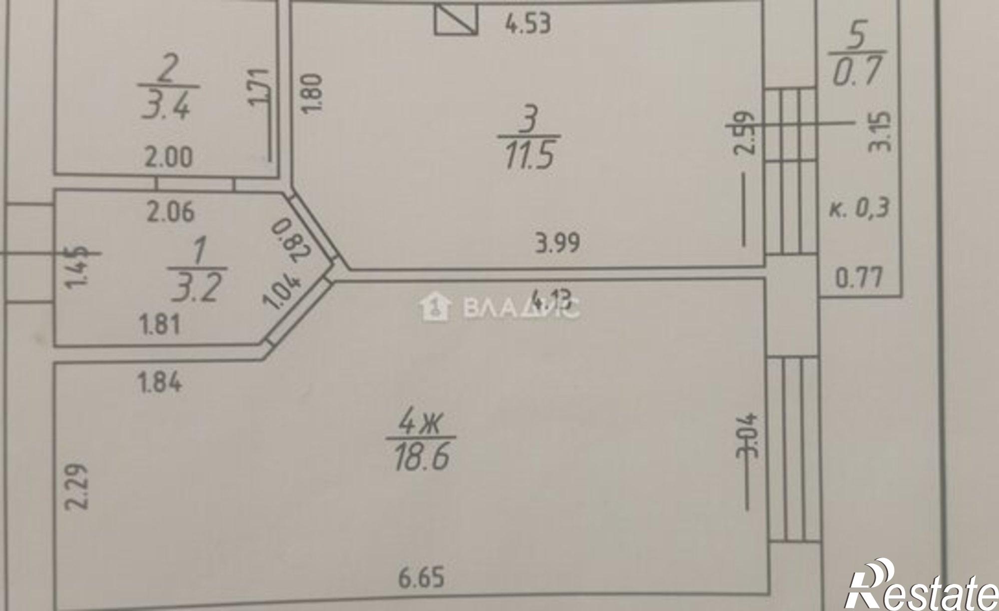 Купить квартиру за 5 400 000 рублей на Кутаисский пер, 3