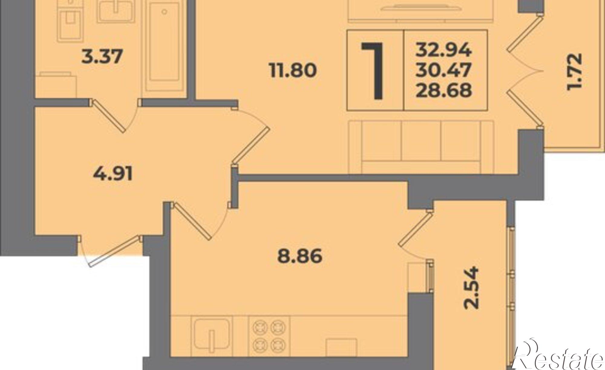 Купить квартиру за 4 994 140 рублей на Коммунистическая улица, 24