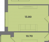 2-комн, 54 кв м, этаж 4/8 Коммунистическая улица, 24