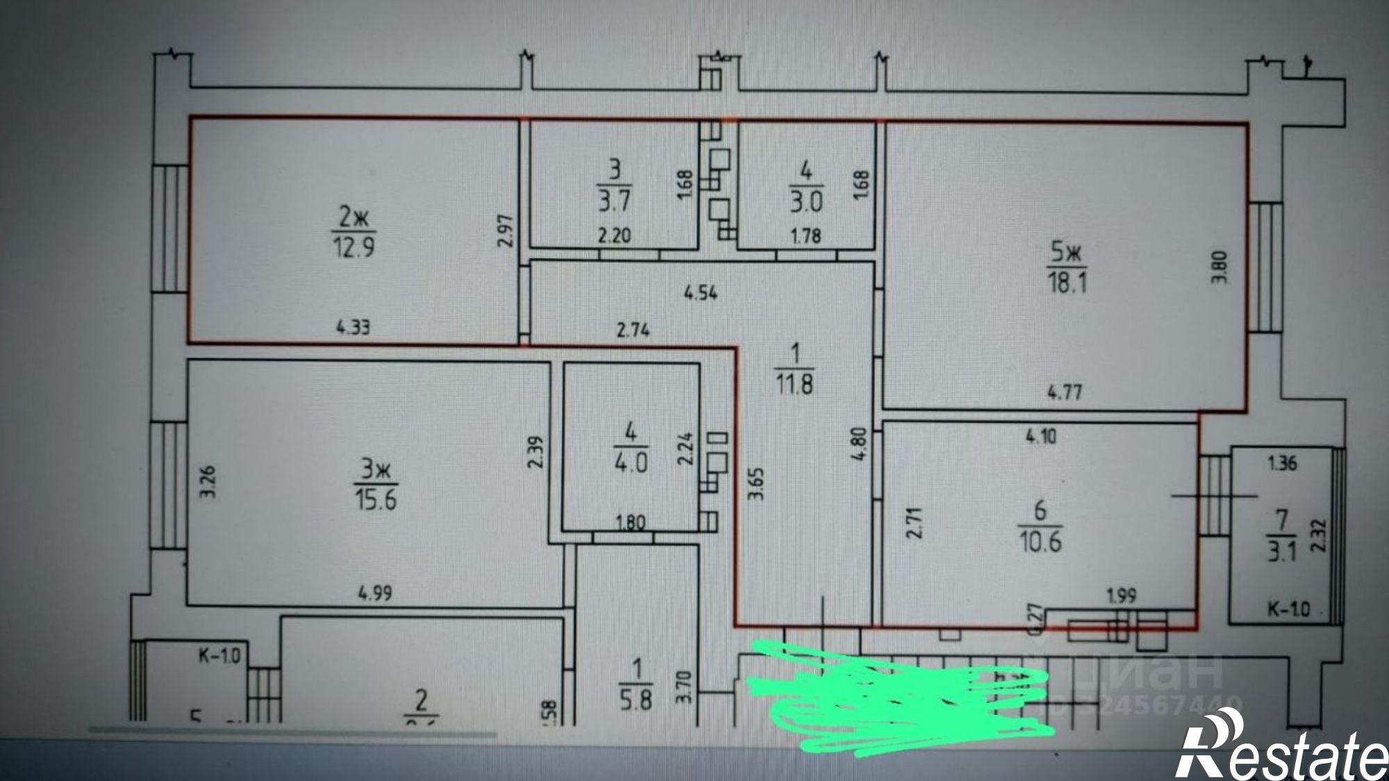 Купить квартиру за 12 200 000 рублей на улица Еловая Аллея, 5А к2