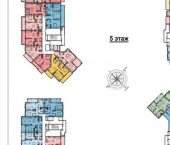 1-комн, 51 кв м, этаж 8/13 улица Молодой гвардии, 36