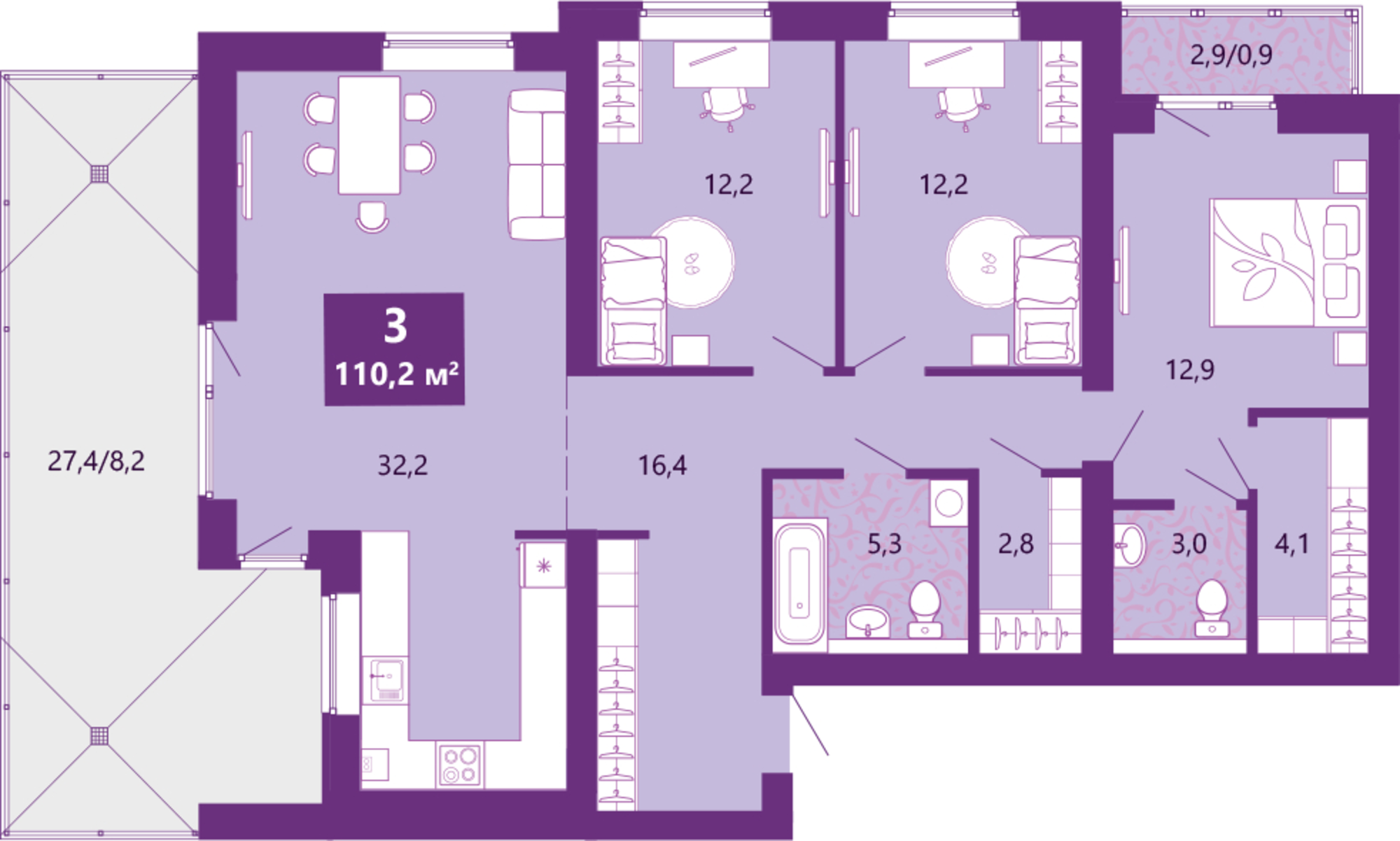 Купить квартиру за 18 179 200 рублей на Таганрогская, 14