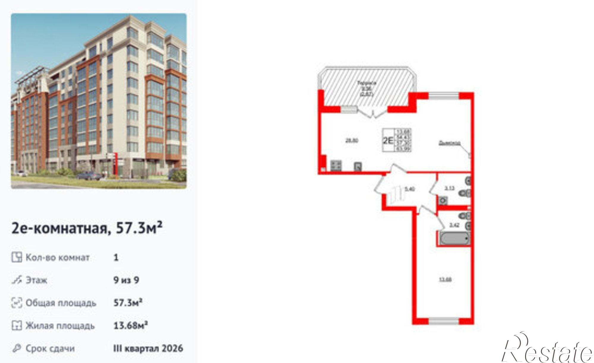 Купить квартиру за 12 119 000 рублей на ул Артиллерийская, 24