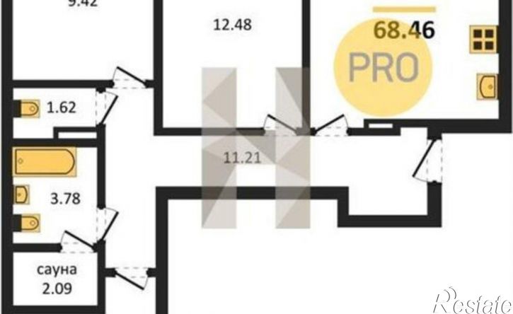3-комн квартира в новом доме ул Артиллерийская, 24,  д. 24
