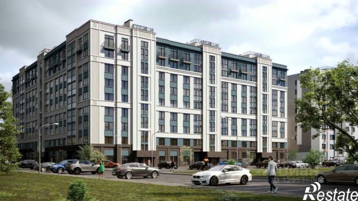 3-комн квартира в новом доме улица Героя России Катериничева