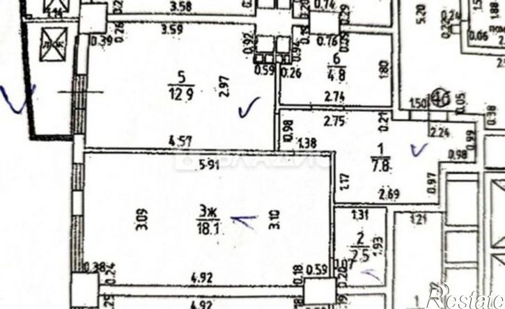 1-комн квартира ул Гайдара, 90,  д. 90